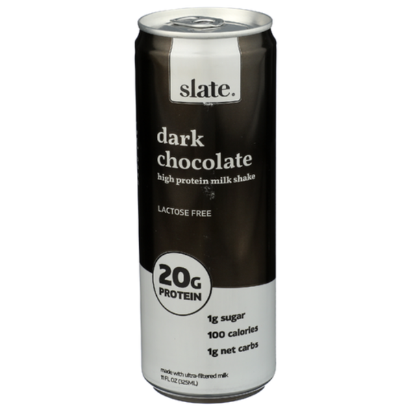 Slate Dark Chocolate Ultra-Filtered Lactose Free Protein Shake