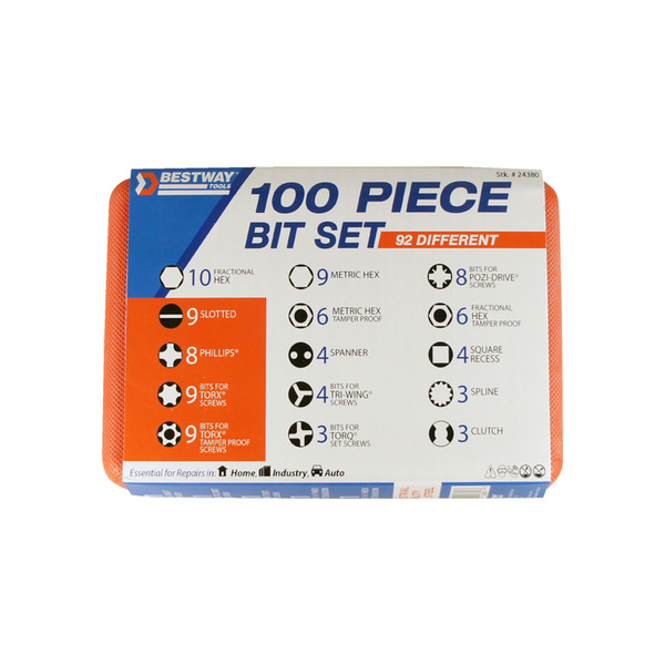 Best Way Tools Bit Set, 92 Different