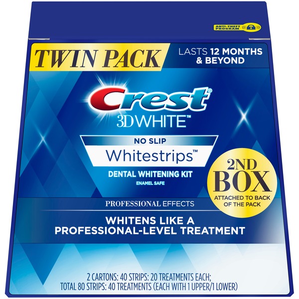 Crest 3d White Professional Effects Whitestrips Teeth Whitening Strips Kit 40 Ct Instacart
