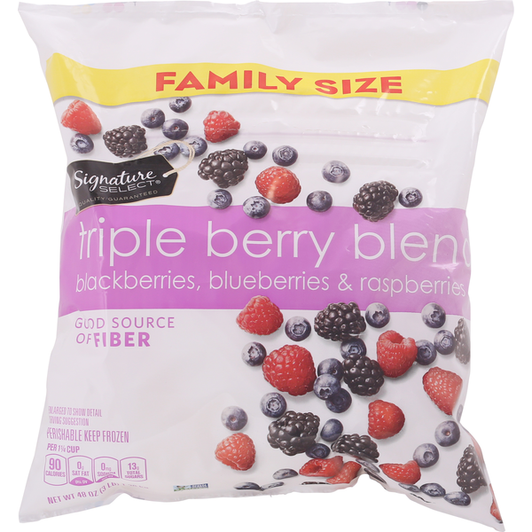 Signature SELECT Triple Berry Blend, Blackberries Blueberries & Raspberries, Family Size