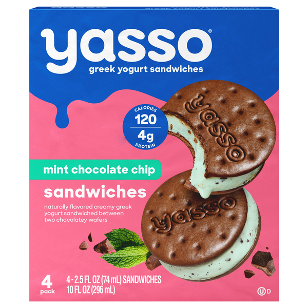 Yasso Greek Yogurt Sandwiches, Mint Chocolate Chip Same-Day