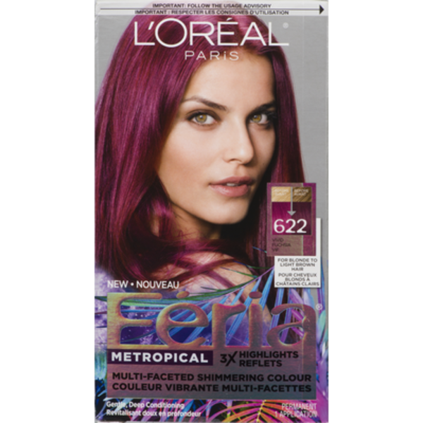 Briesta ブリエスタ RED VIVID L'Oreal Vivid Fuchsia Feria Metropical Permanent Hair Colour Same