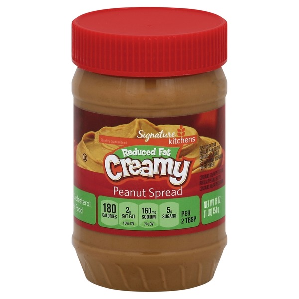 SIGNATURE SELECTS Peanut Spread, Reduced Fat, Creamy