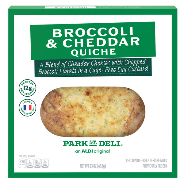 Park Street Deli Cheddar & Broccoli Quiche