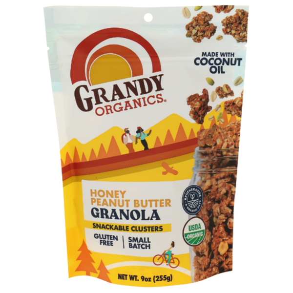 Grandy Organics Organic Honey Peanut Butter Granola