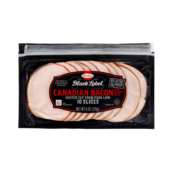 Hormel Black Label Thin Cut Canadian Bacon Same-Day Delivery