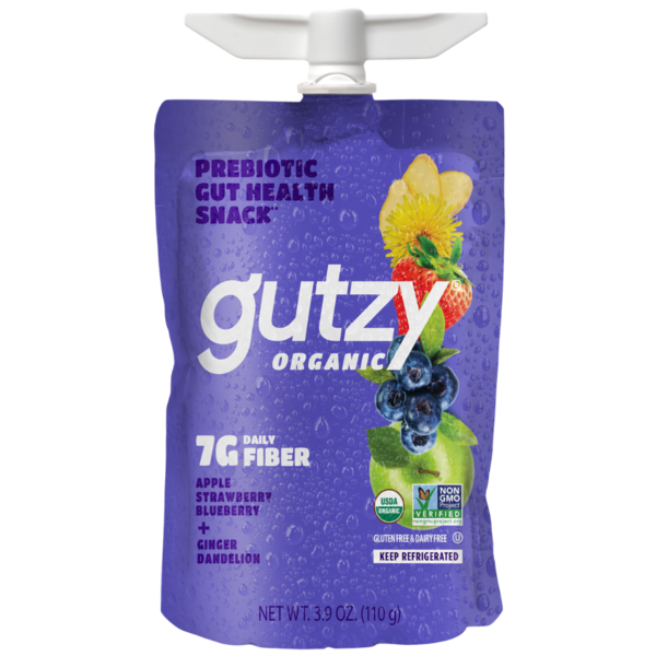 Gutzy Organic Strawberry Blueberry, Ginger Dandelion Botanicals, Prebiotics