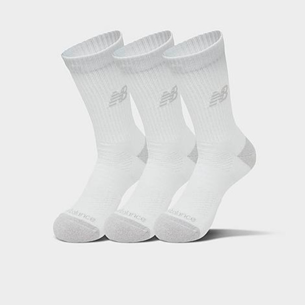 New Balance Active Crew Socks, Medium - Core White