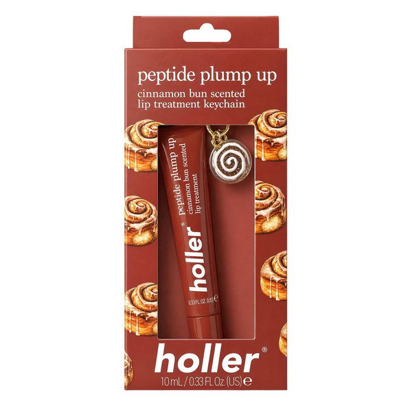 Holler Peptide Plump Up Lip Treatment Keychain Cinnamon Bun