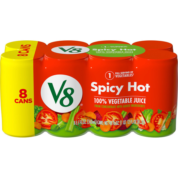 V8 Spicy Hot 100% Vegetable Juice Same-Day Delivery or Pickup