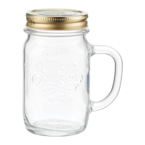 Bormioli Rocco 2-7/8" x 5-3/8" 14-Ounce Quattro Stagioni Handled Mug