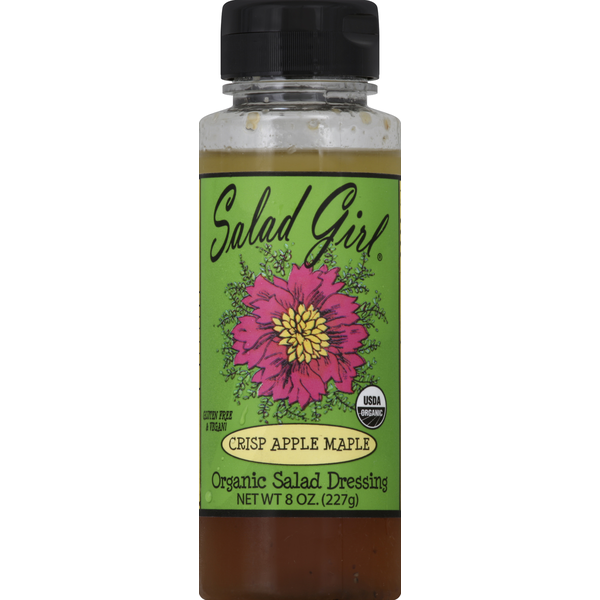 Salad Girl Salad Dressing, Organic, Crisp Apple Maple