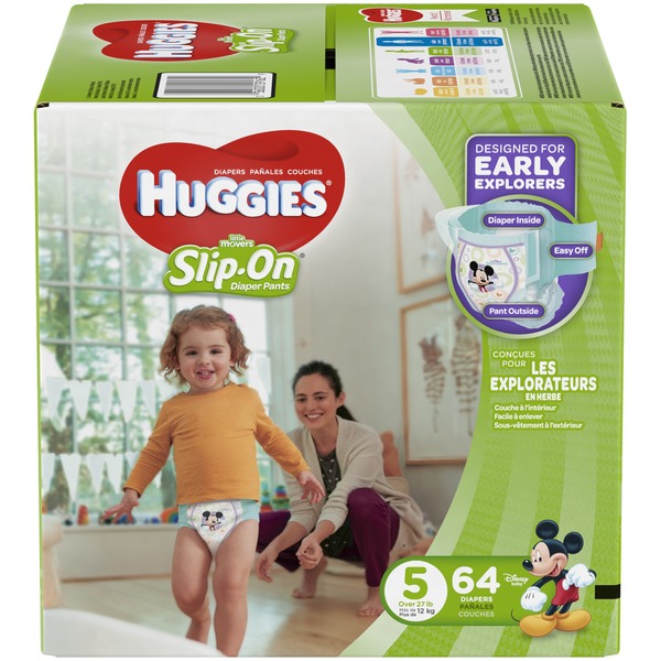 huggies little movers slip on diaper pants
