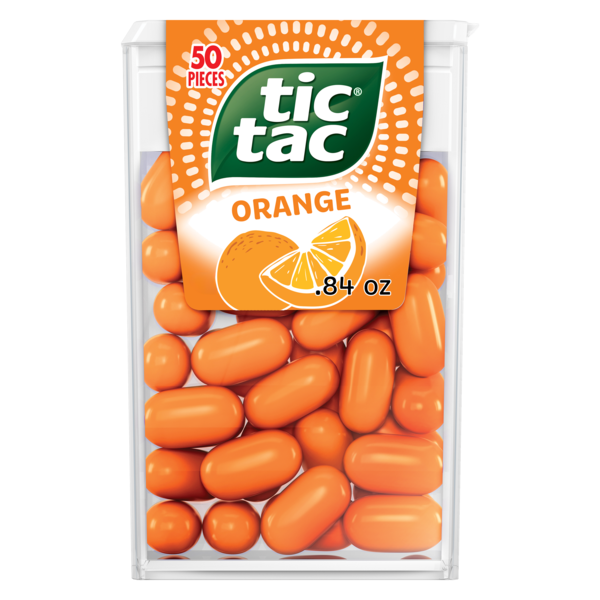 Tic Tac Orange, On-the-Go Pocket-Sized Mints, 50 pieces, 0.84 oz