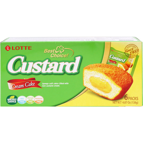 Lotte Custard Cream Cakes