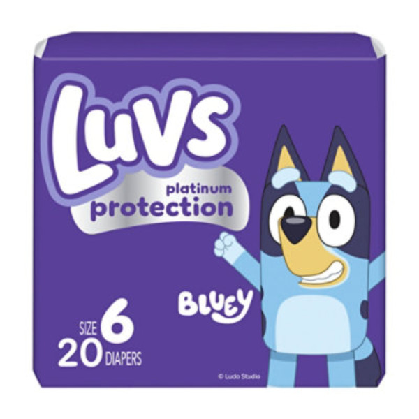 Luvs Platinum Protection Baby Diapers, Size 6