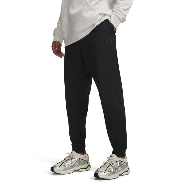 Under Armour Men's Icon Tricot Joggers, M - Black/Black
