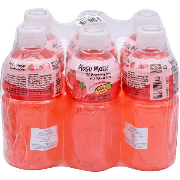 Mogu Mogu Strawberry Juice With Nata de Coco