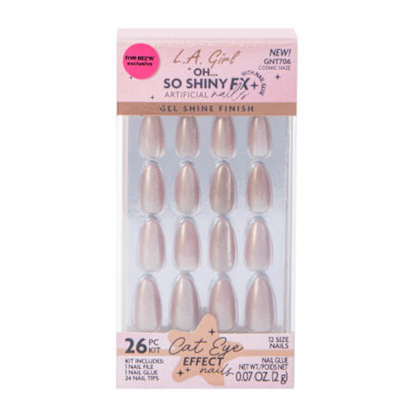 L.A. Girl Cosmetics 26 Piece So Shiny Fx Cosmic Haze Cat Eye Effect Nails Kit