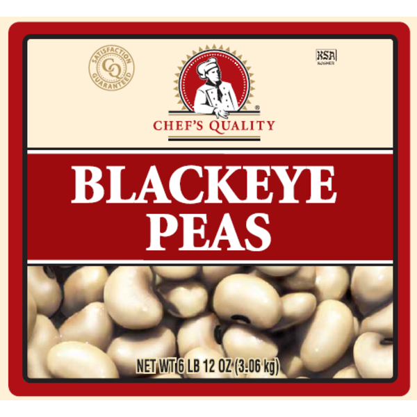 Chef's Quality - Black Eyed Peas - #10 cans