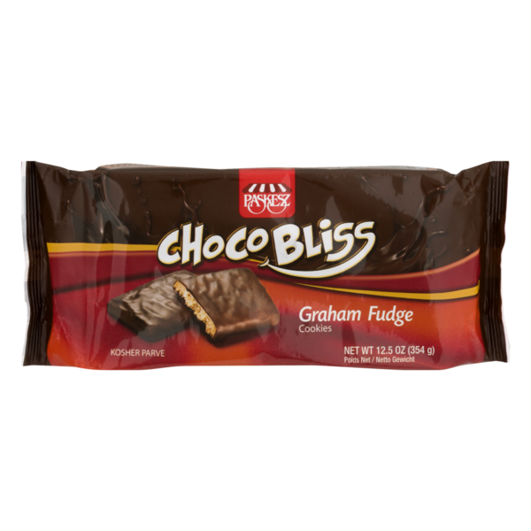 Paskesz Graham Chocolate Fudge Crackers Cookie (12.5 oz) Instacart