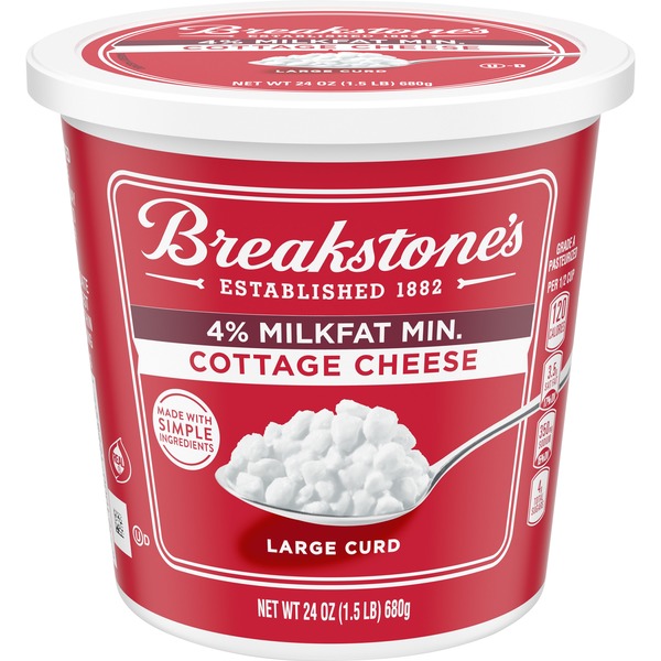 Breakstone'S Large Curd 4 Milkfat Cottage Cheese (24 oz) Instacart