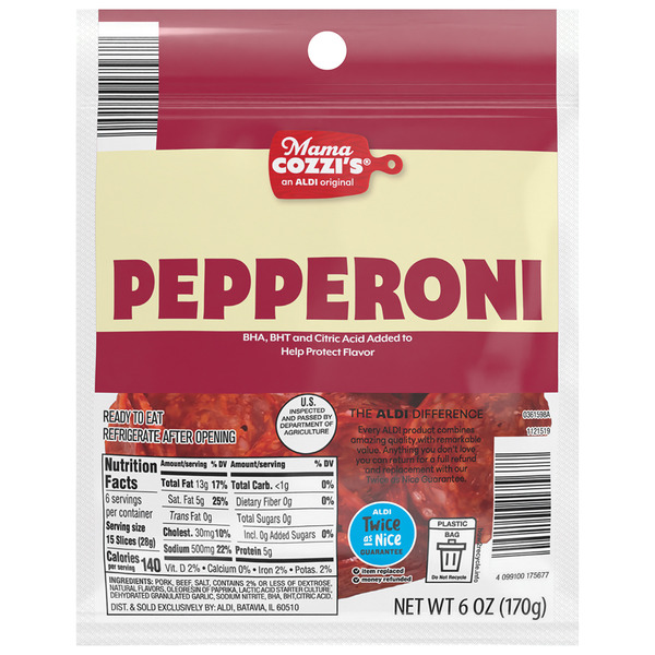 Mama Cozzi Sliced Pepperoni Same-Day Delivery or Pickup | ALDI
