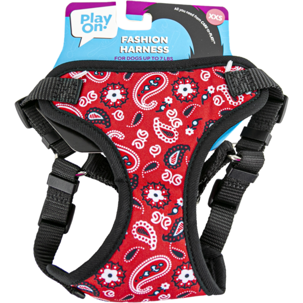 Play On Fashion Paisley Dog Harness, XXS