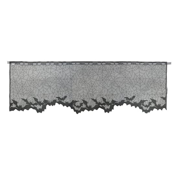 Celebrate It Spiderweb & Bat Lace Lamp Cover - Black
