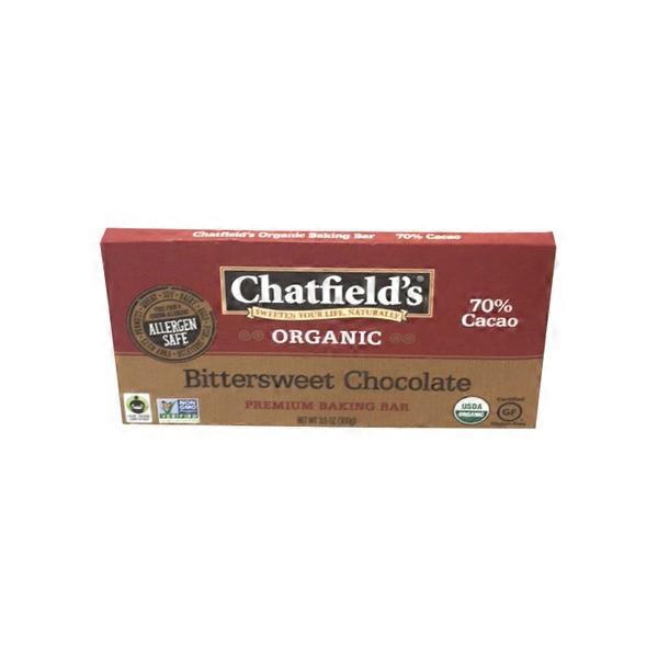 Chatfield's Organic Bittersweet Chocolate Premium Baking Bar (3.53 oz