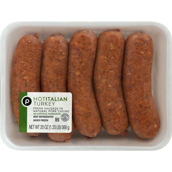 Publix Turkey Sausage, Hot Italian (20 oz) Instacart
