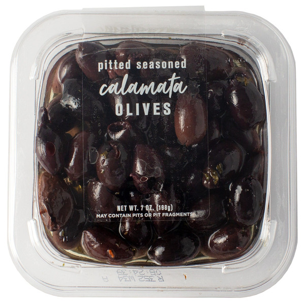 DeLallo Olives, Calamata, Pitted, Seasoned