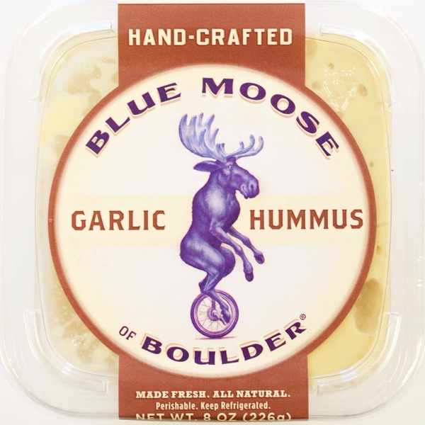 Blue Moose Of Boulder Hummus, Organic, Roasted Garlic (8 oz) from
