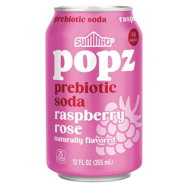 Summit Prebiotic Raspberry Rose Flavored Soda Same-Day Delivery or