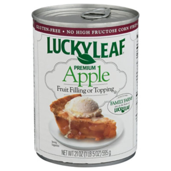 Lucky Leaf Fruit Filling or Topping, Premium, Apple