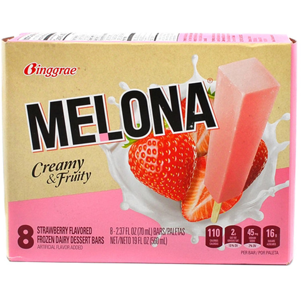 Melona Creamy & Fruity Strawberry Dessert Bars