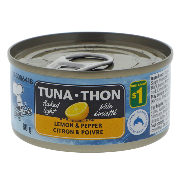Easy Eats Flaked Light Tuna-Lemon & Cracker Pepper Same-Day