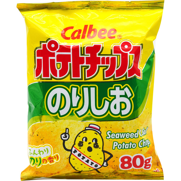 Calbee Potato Chips, Seaweed & Salt