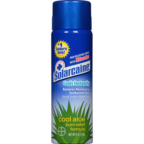 Solarcaine Cool Aloe Burn Relief Formula Pain Relieving Spray with  Lidocaine Same-Day Delivery or Pickup | Tops Markets