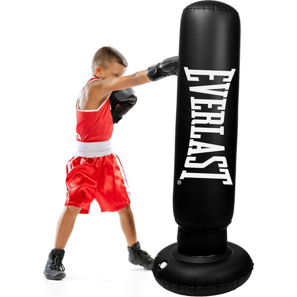 Everlast Black Inflatable Punching Bag
