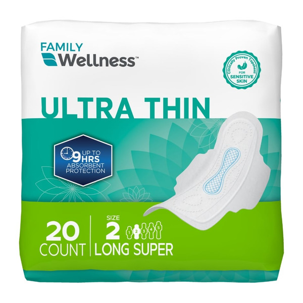 Family Wellness Ultrathin Maxipads With Wings