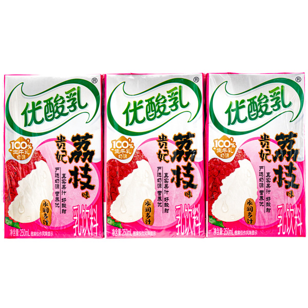 Yili Lychee Flavor Youngfun Dairy Drink