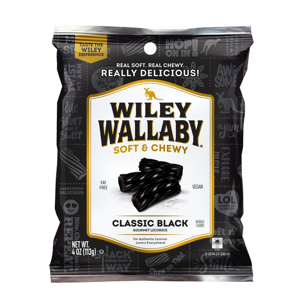 Wiley Wallaby Classic Black Licorice Same-Day Delivery | Dollar Tree