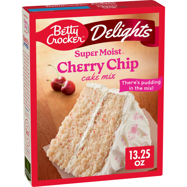 Betty Crocker Delights Super Moist Cherry Chip Cake Mix Same-Day