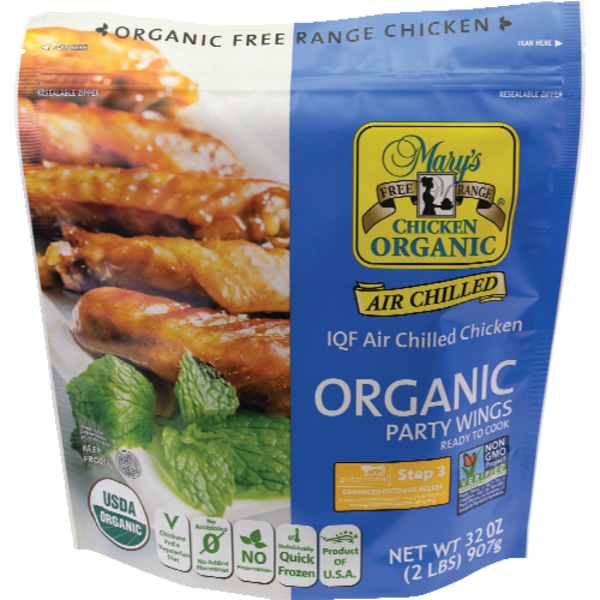 Mary's Chicken Organic Party Wings Ready To Cook