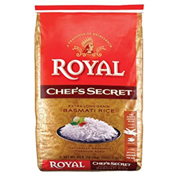 Royal Chef's Secret - Extra Long Grain Basmati Rice - 40 lbs