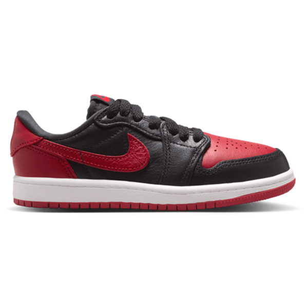 Jordan Little Kids' Air Jordan Retro 1 Low OG Casual Shoe, Size 3 - Black/Varsity Red/Summit White