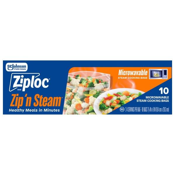 Ziploc® Zip 'n Steam Microwavable Steam Cooking Bags Same-Day