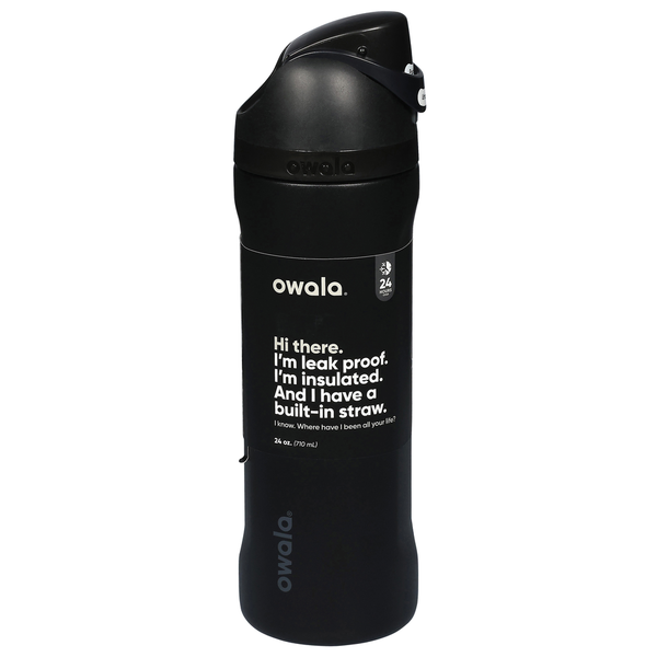 Owala Very Very Dark 24 oz Stainless Steel Water Bottle Same-Day
