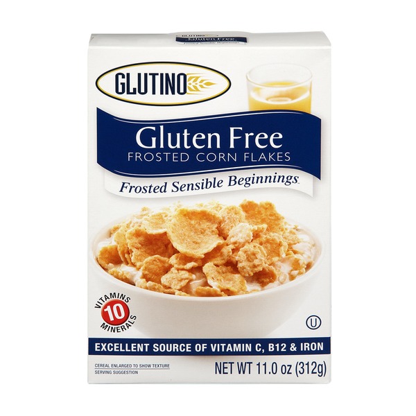 Glutino Gluten Free Frosted Sensible Beginnings Frosted Corn Flakes (11